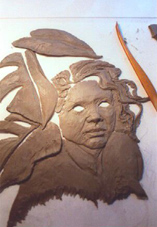 another photo ofsculpting a piece